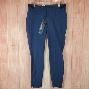 Norrona Falketind Flex1 Slim Pants‎ Womens Large Blue Stretch Ankle Slit Hiking